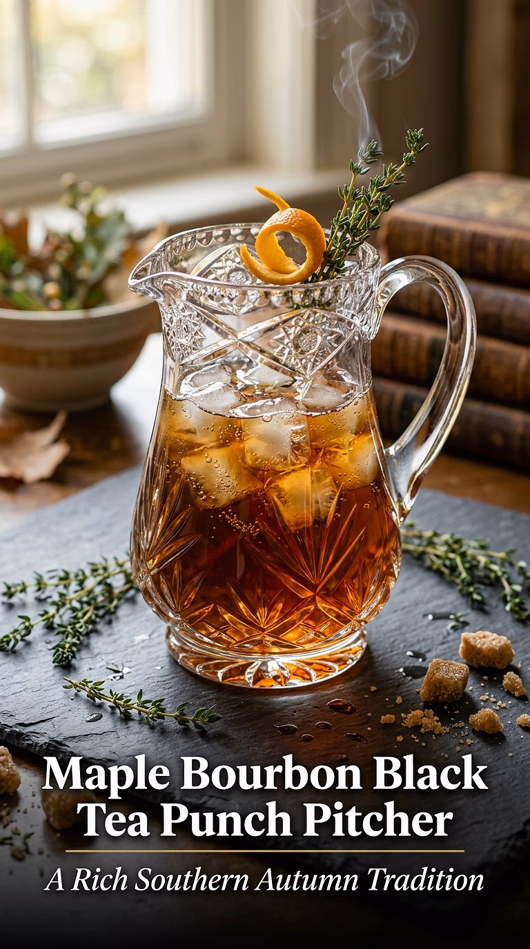 Maple Bourbon Black Tea Punch Pitcher