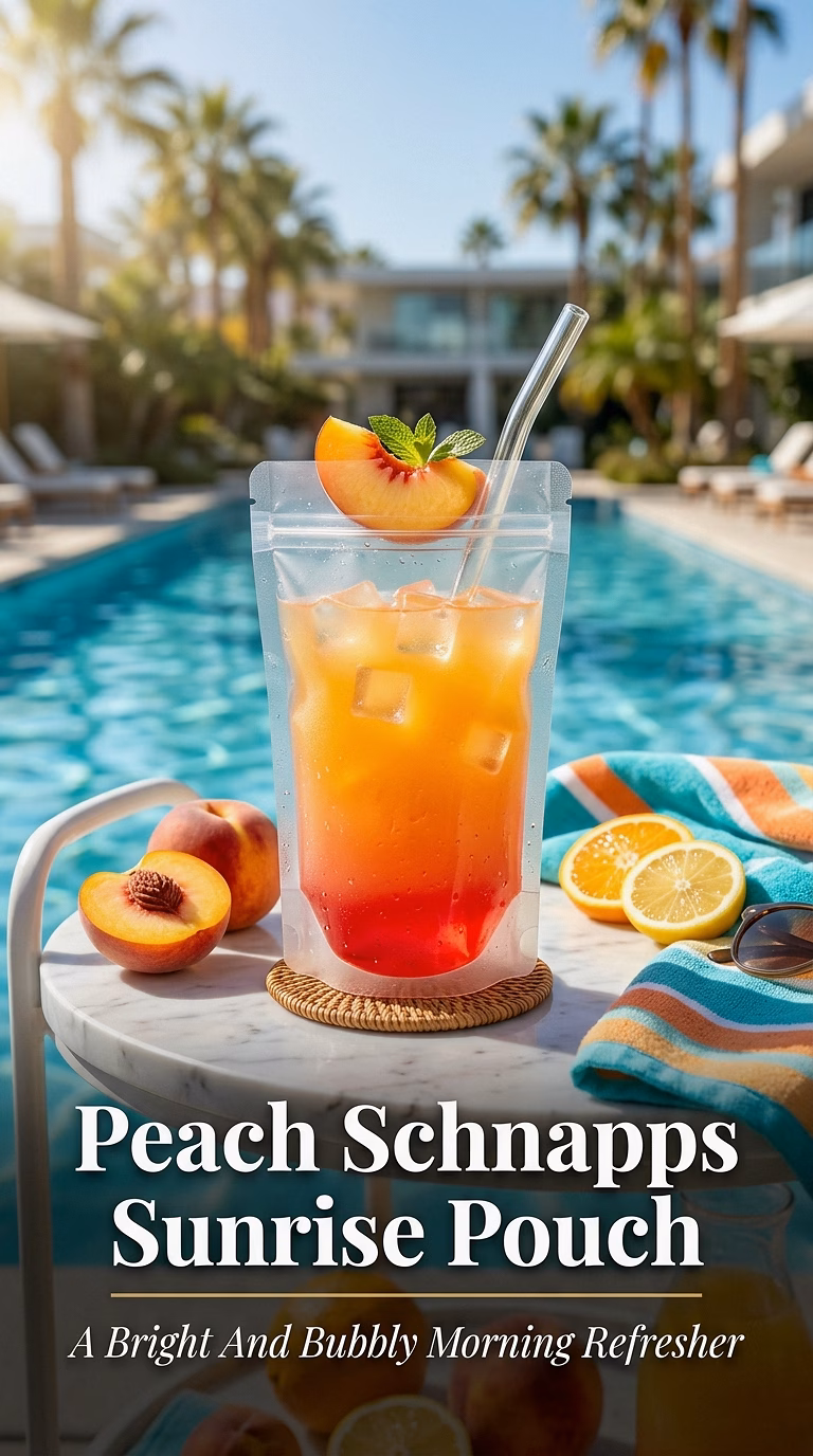 Peach Schnapps Sunrise Pouch