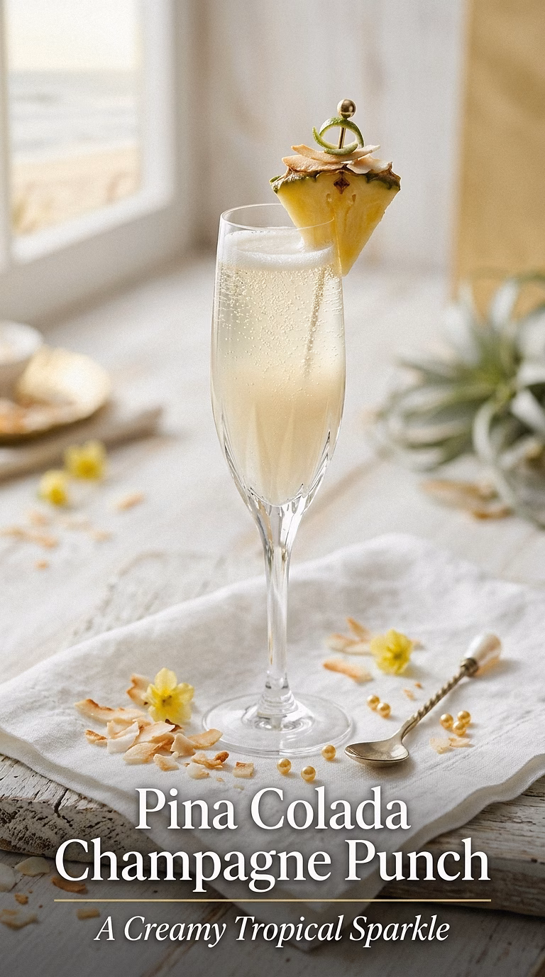 Pina Colada Champagne Punch