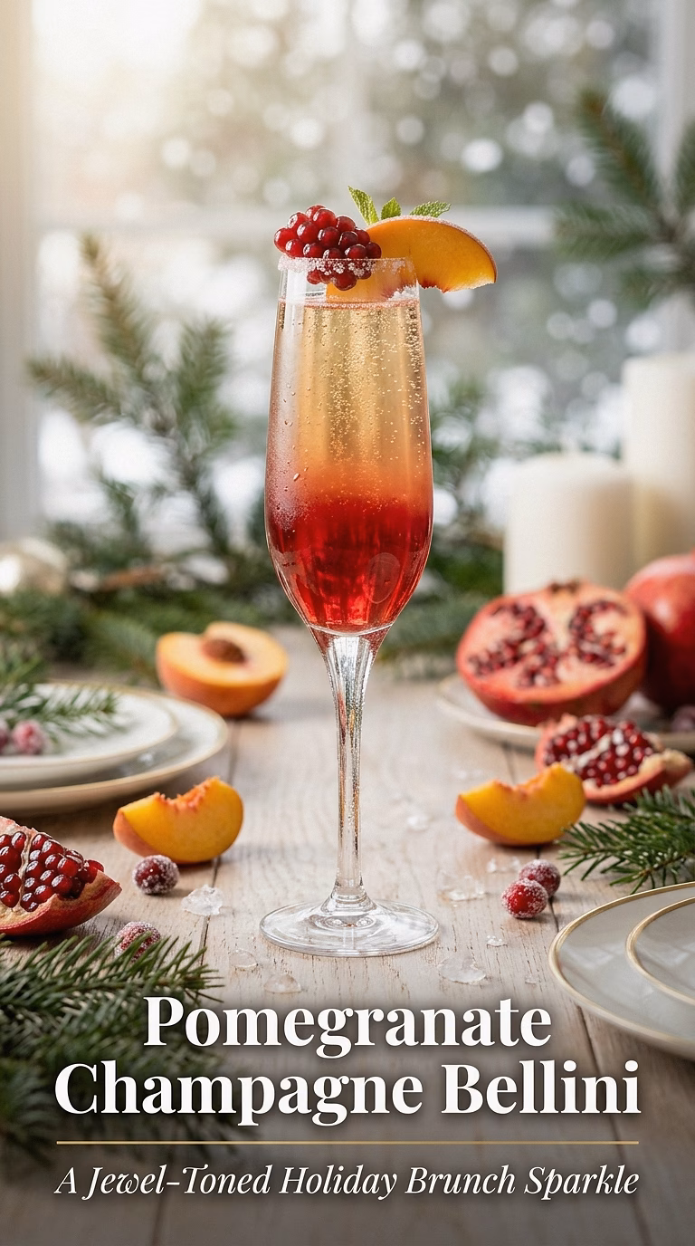 Pomegranate Champagne Bellini