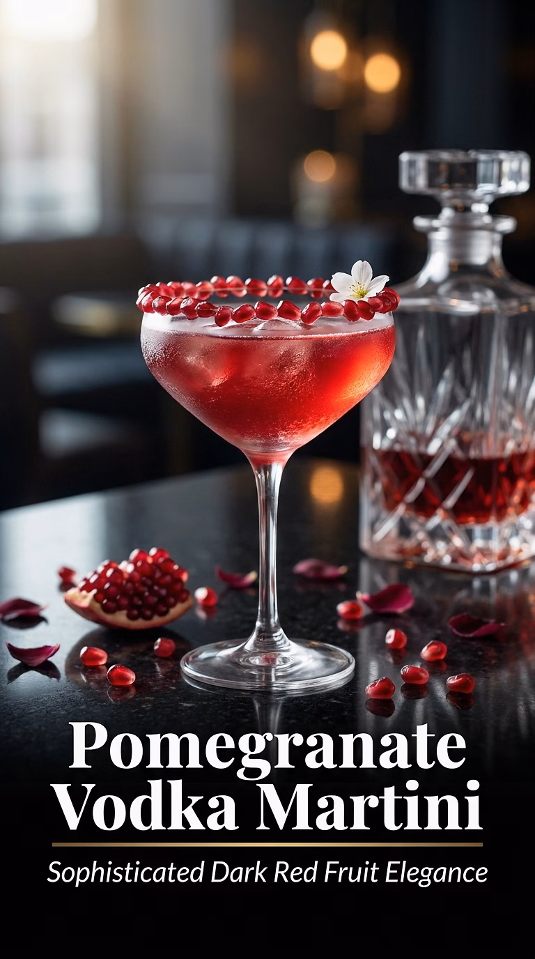 Pomegranate Vodka Martini