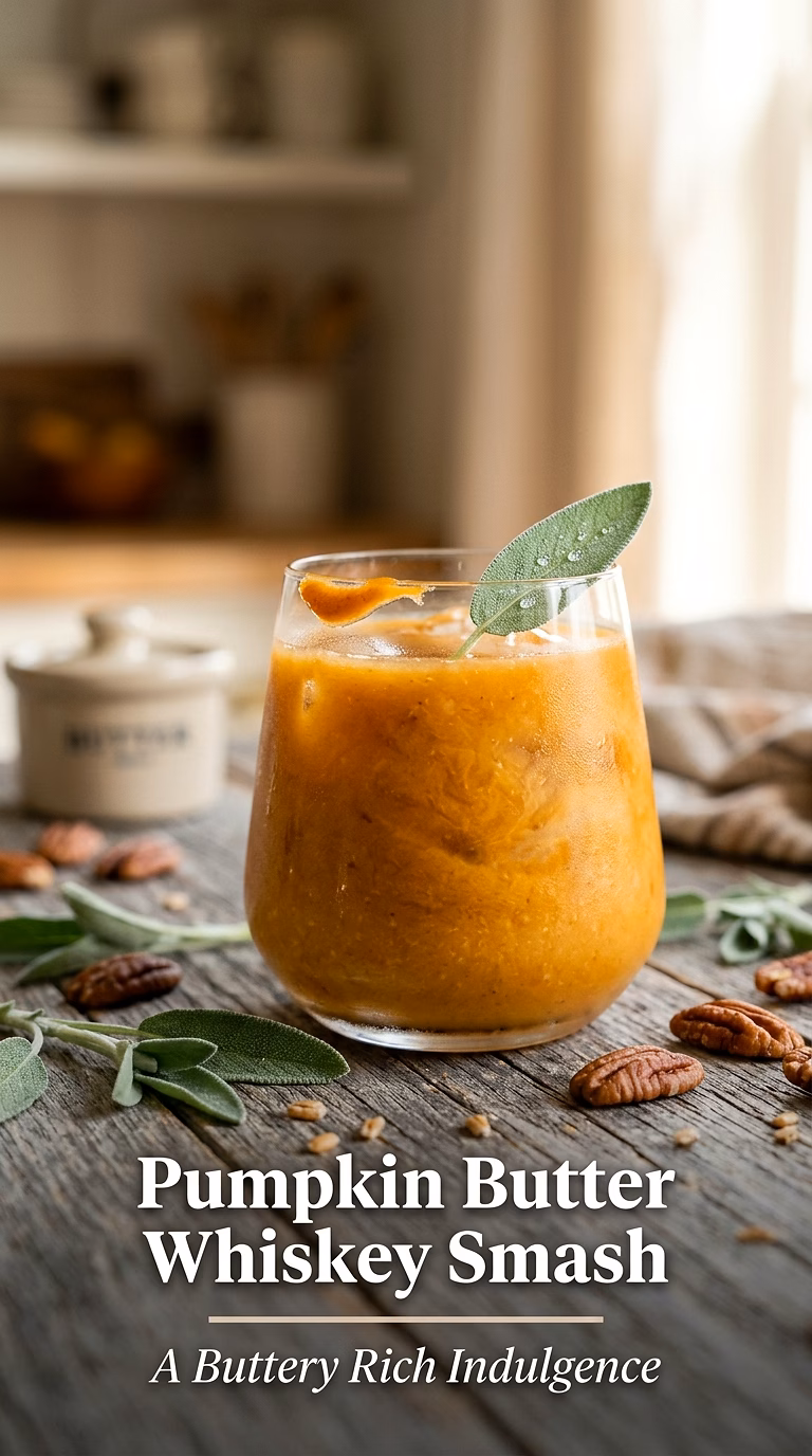 Pumpkin Butter Whiskey Smash