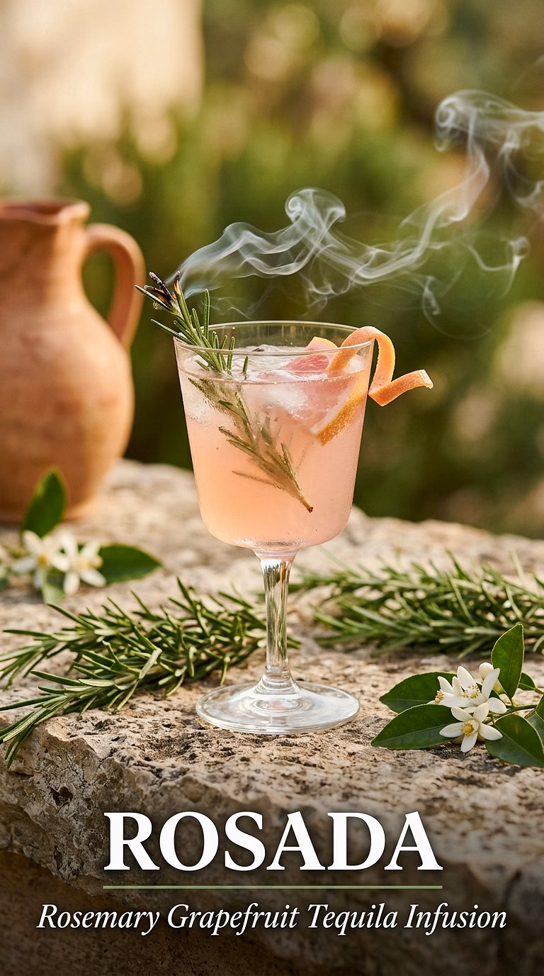 Rosada (Rosemary Grapefruit Tequila)