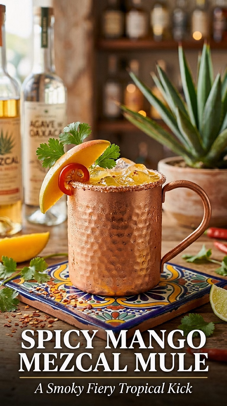 Spicy Mango Mezcal Mule