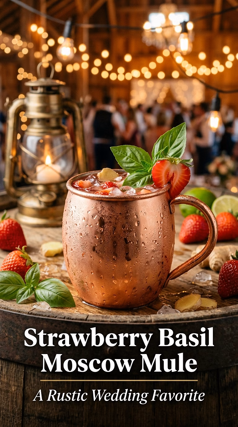 Strawberry Basil Moscow Mule