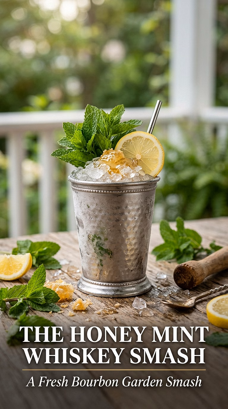 The Honey Mint Whiskey Smash