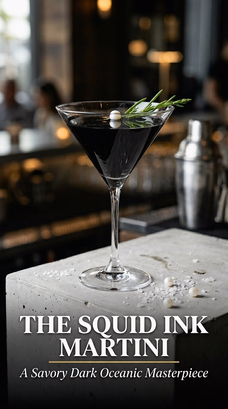 The Squid Ink Martini