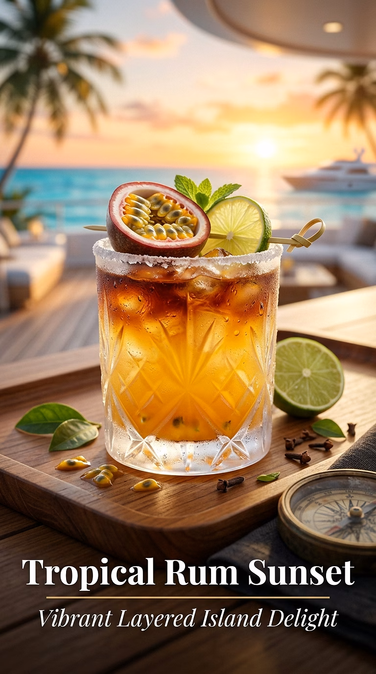 Tropical Rum Sunset