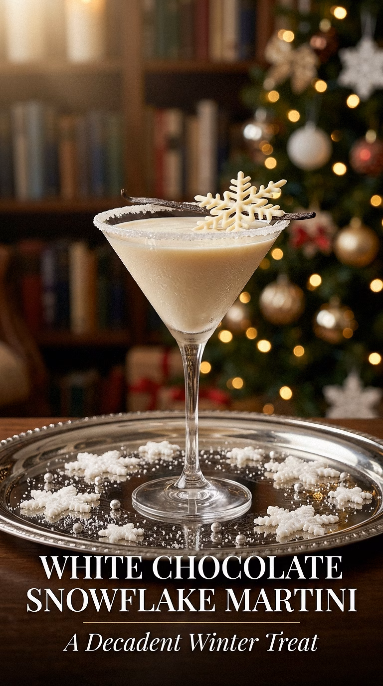 White Chocolate Snowflake Martini