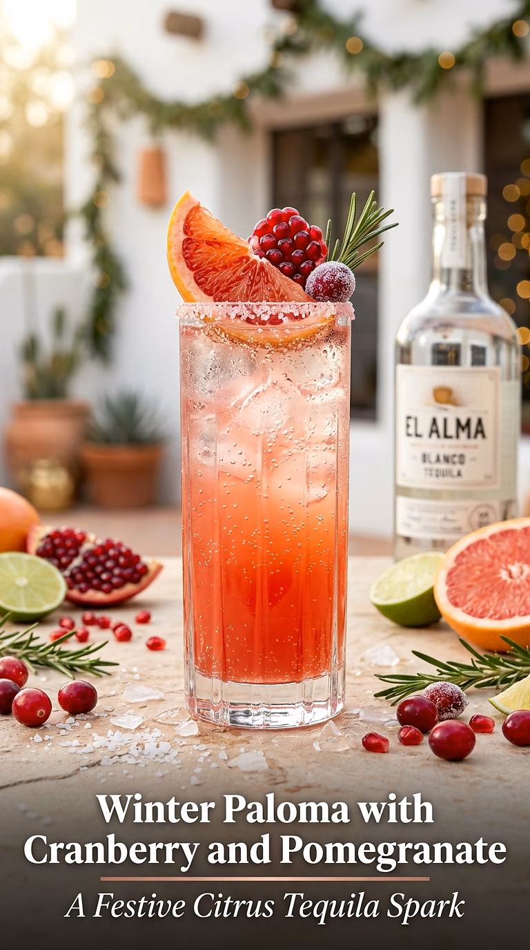 Winter Paloma with Cranberry and Pomegranate