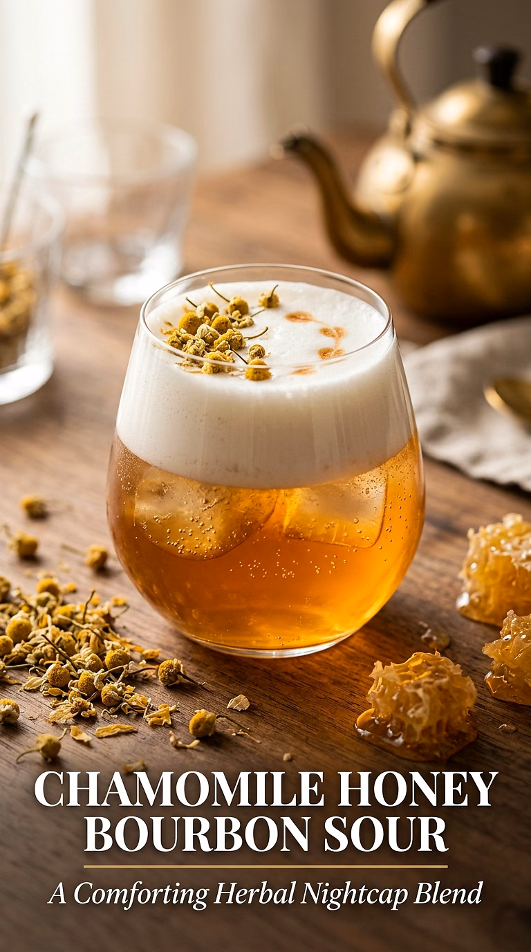 Chamomile Honey Bourbon Sour