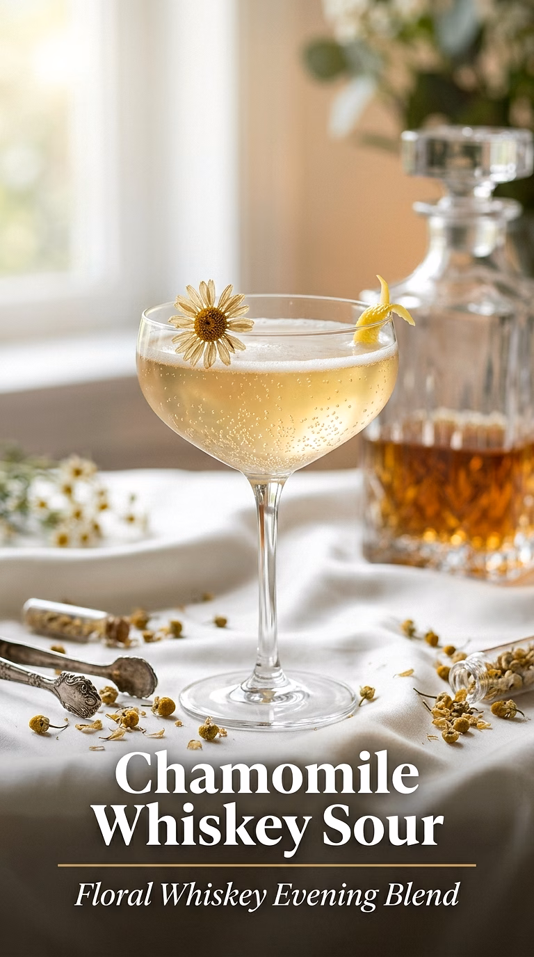 Chamomile Whiskey Sour
