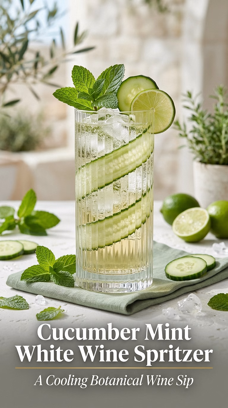 Cucumber Mint White Wine Spritzer