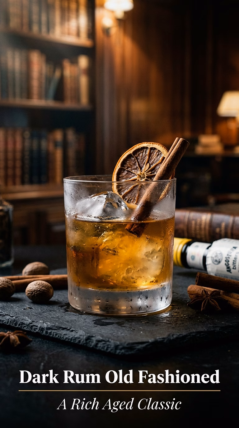 Dark Rum Old Fashioned