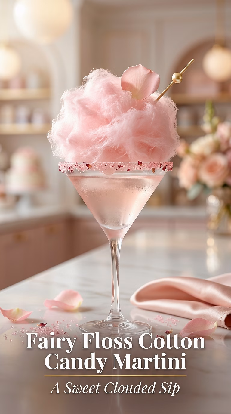 Fairy Floss Cotton Candy Martini