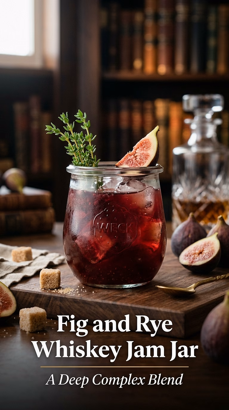 Fig and Rye Whiskey Jam Jar