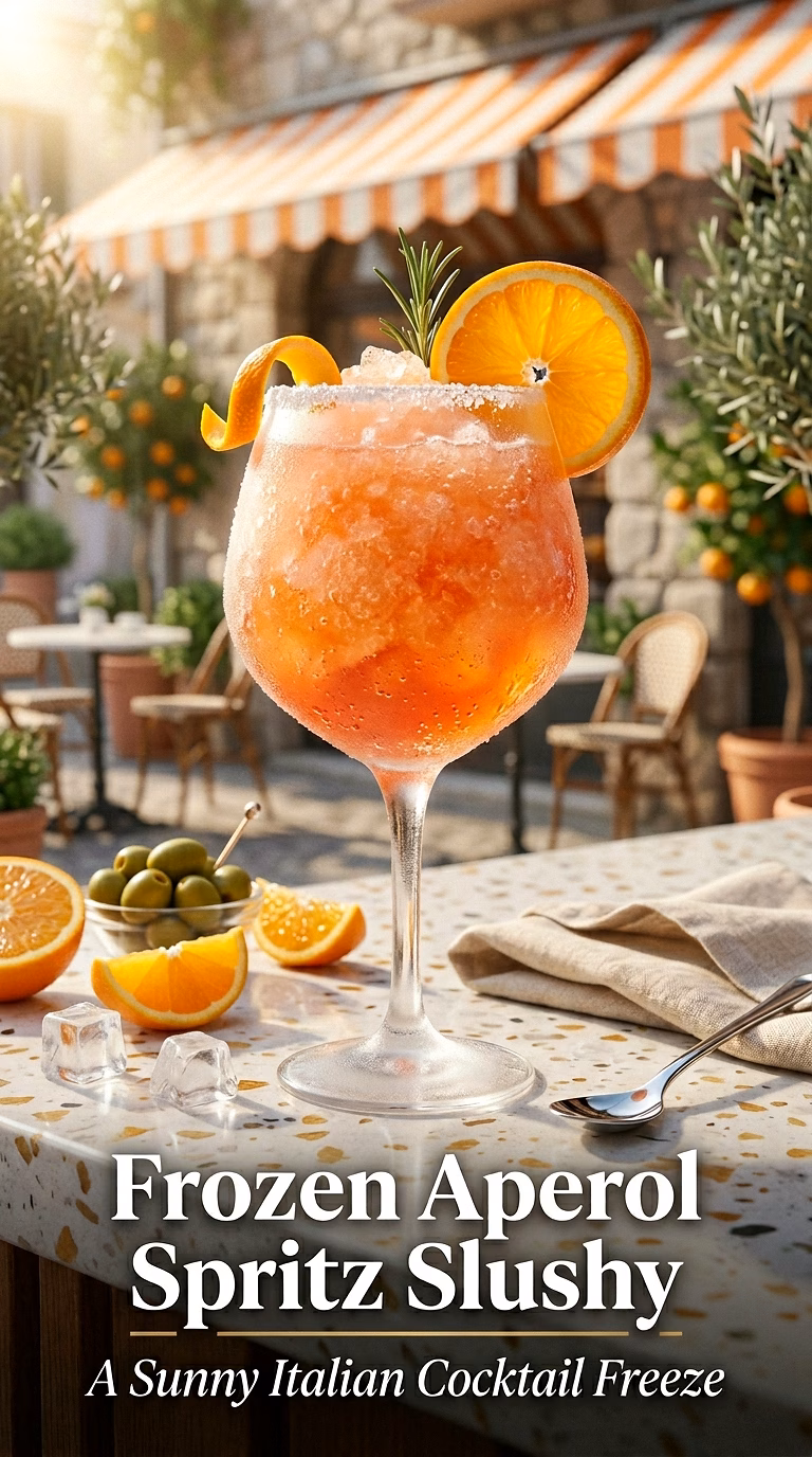 Frozen Aperol Spritz Slushy