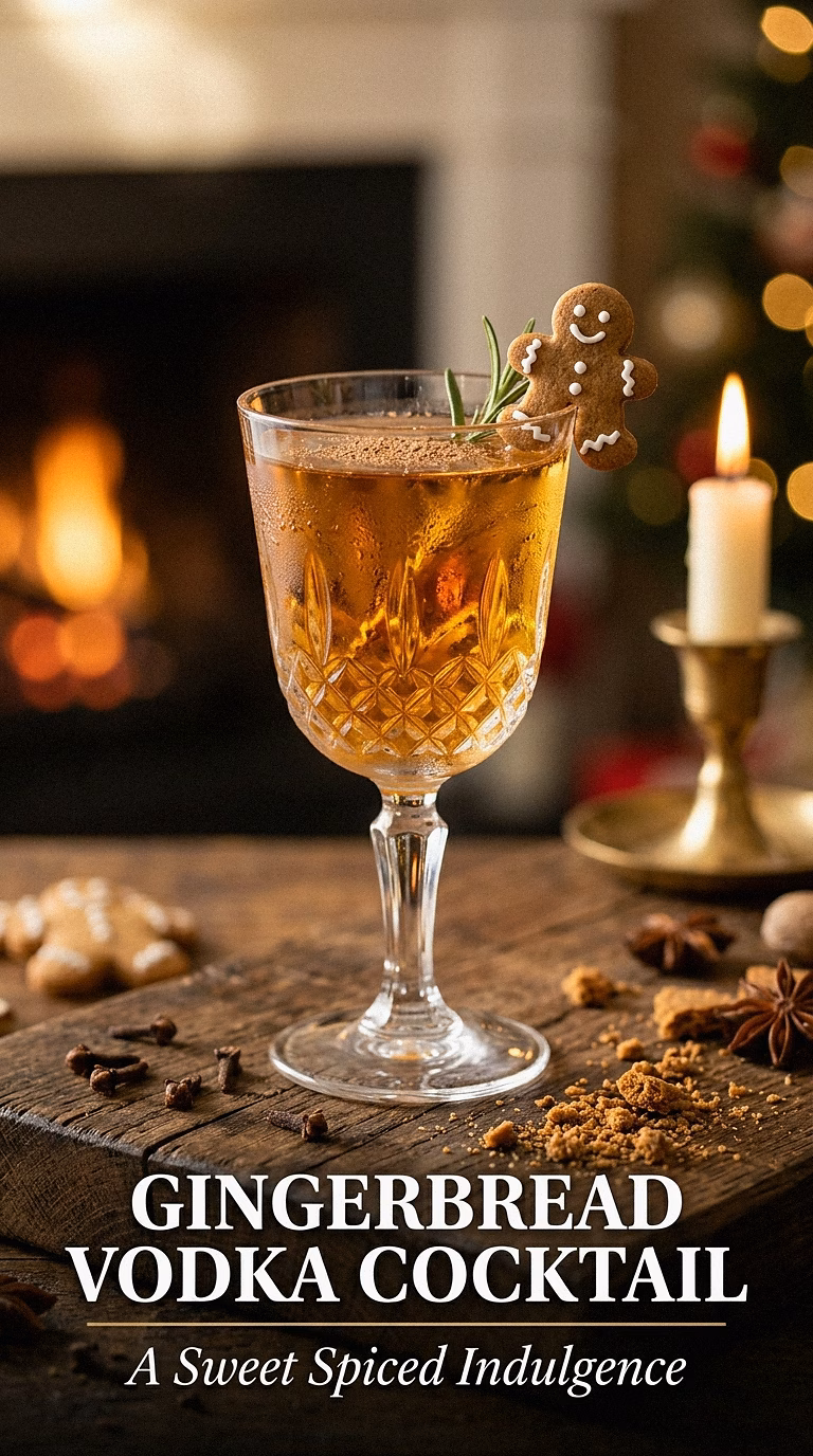 Gingerbread Vodka Cocktail