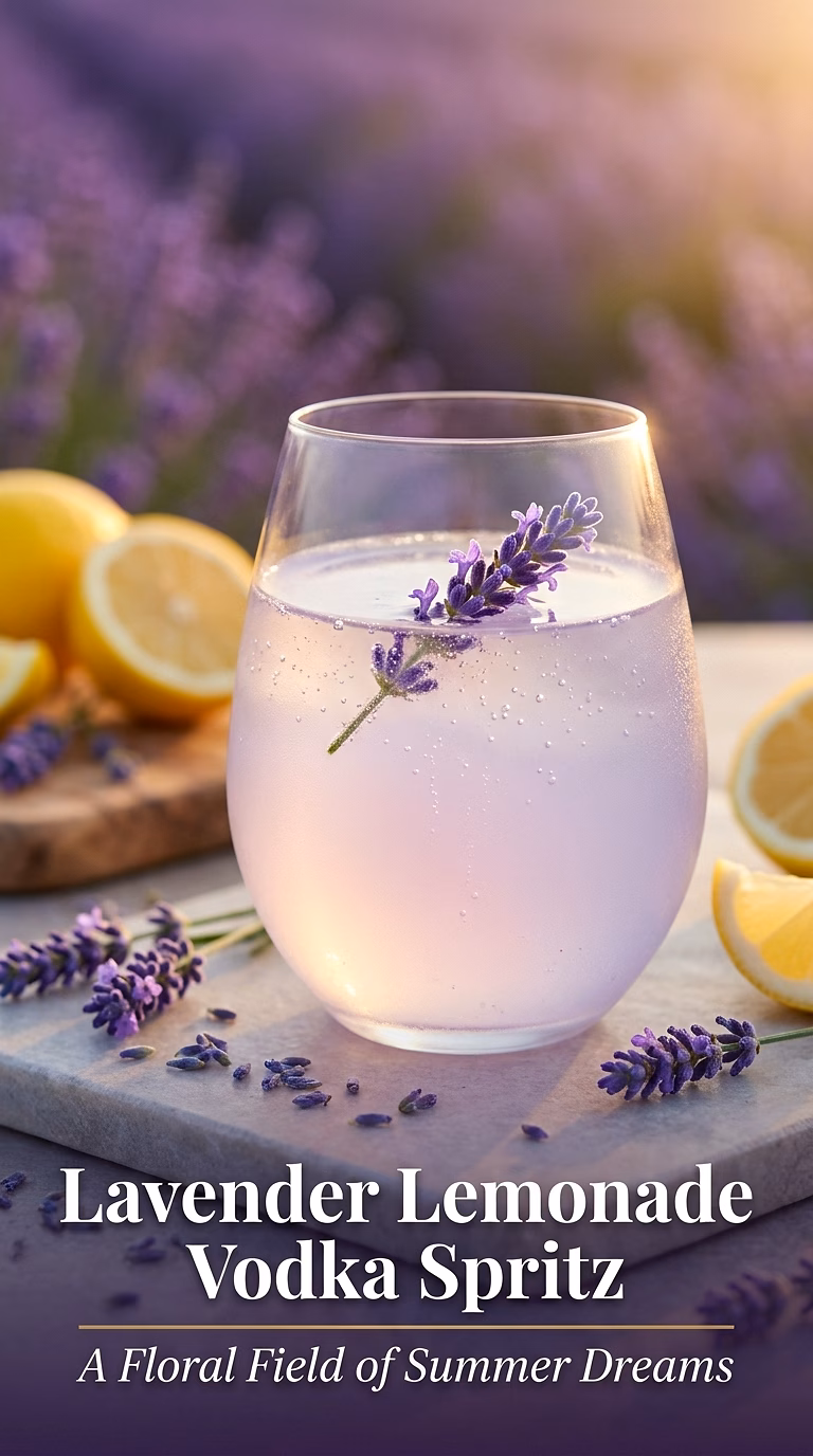 Lavender Lemonade Vodka Spritz