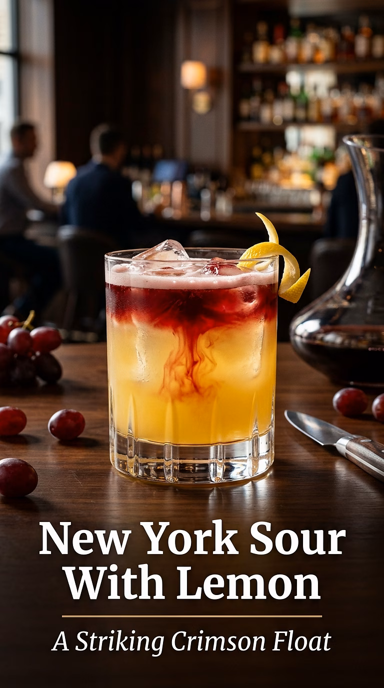 New York Sour With Lemon