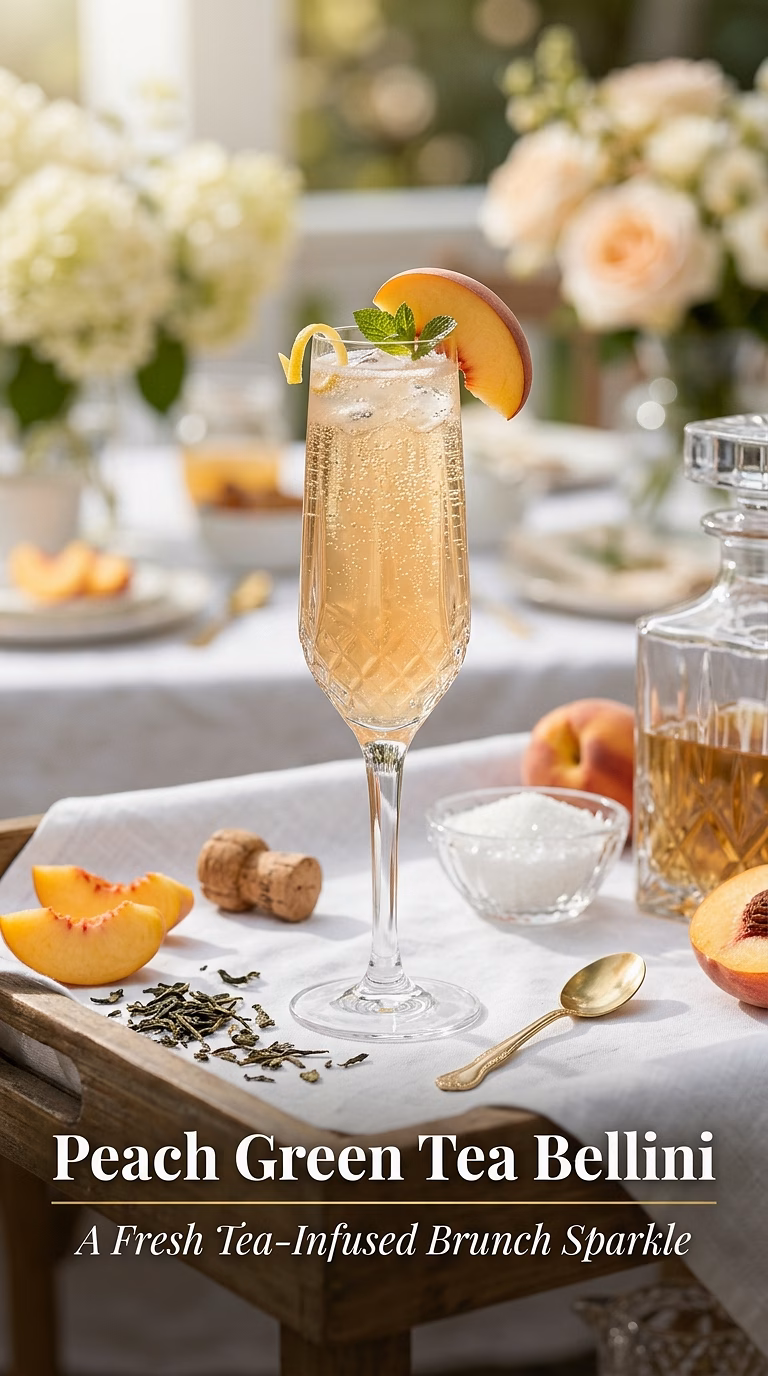 Peach Green Tea Bellini