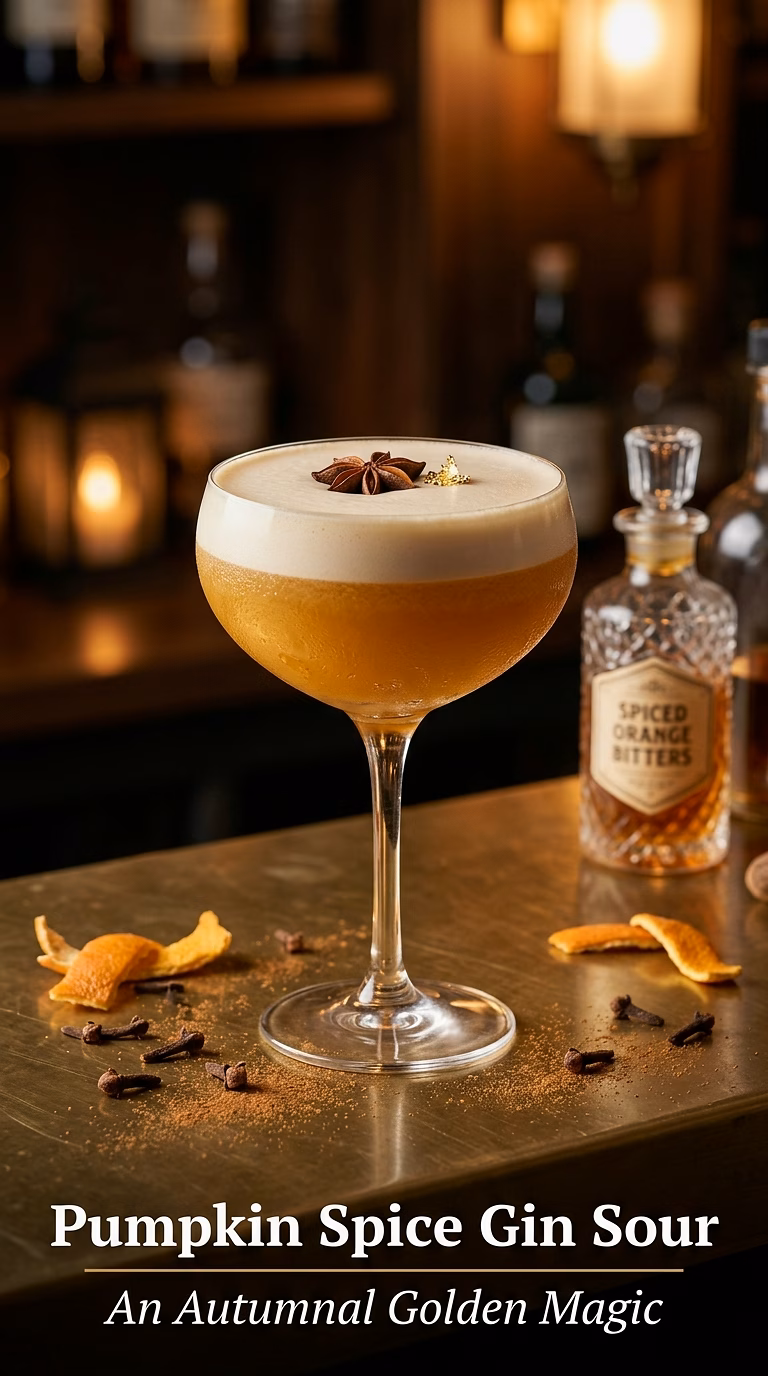 Pumpkin Spice Gin Sour