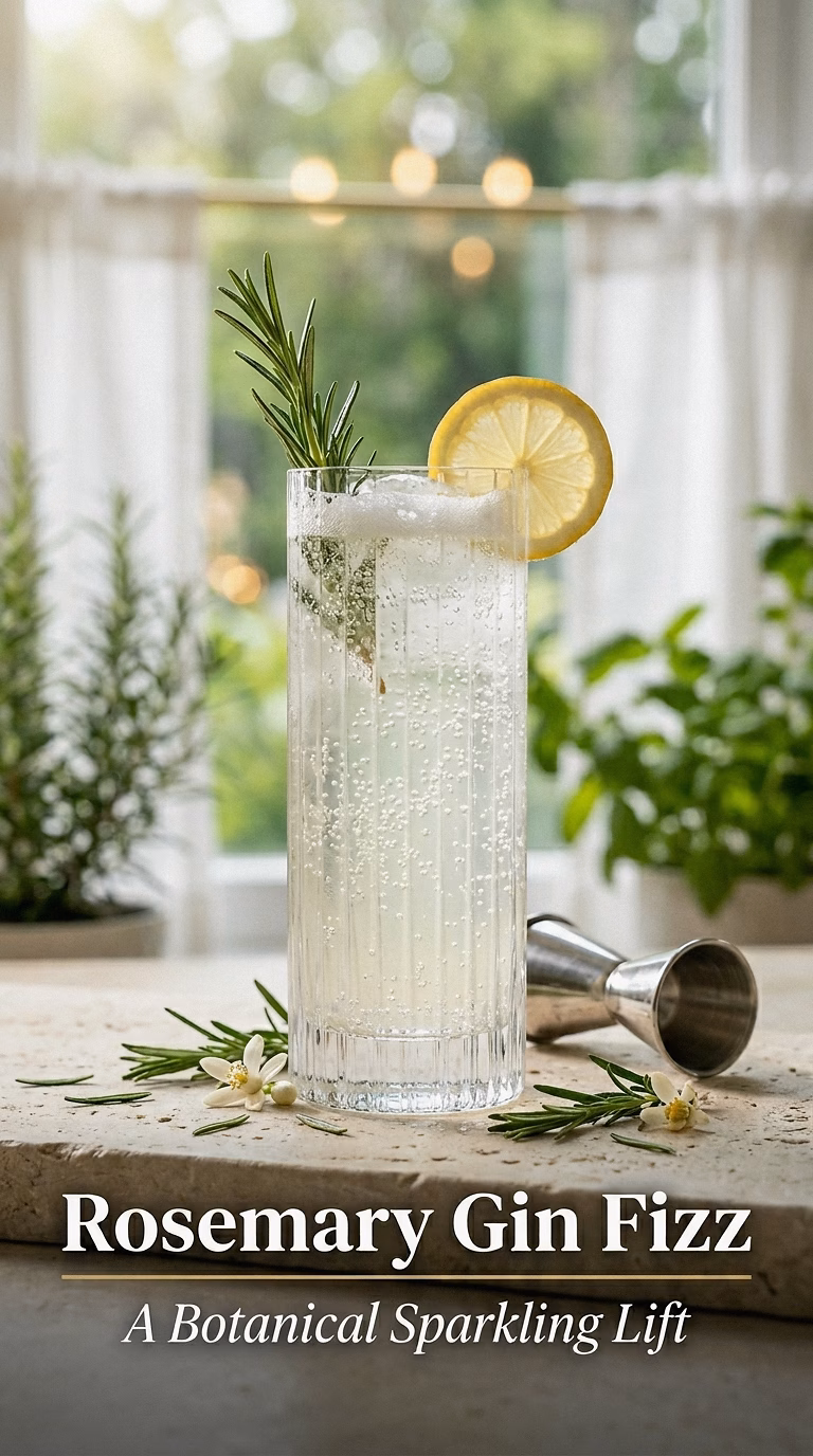Rosemary Gin Fizz