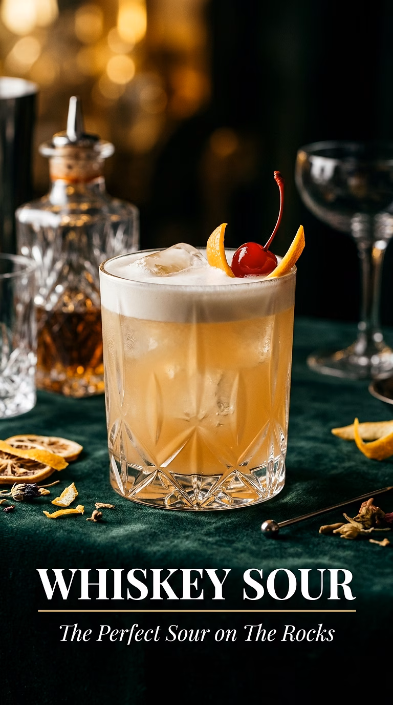 Whiskey Sour On The Rocks
