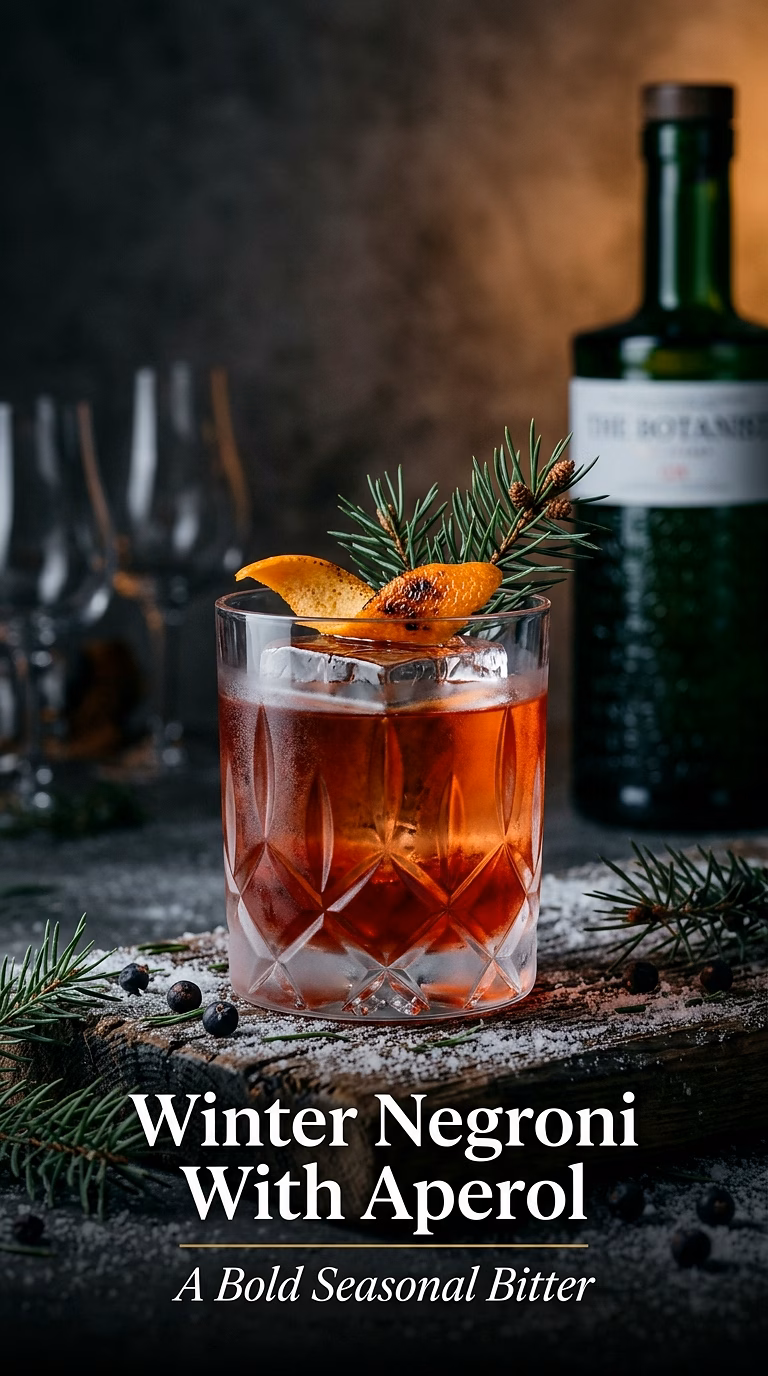 Winter Negroni With Aperol
