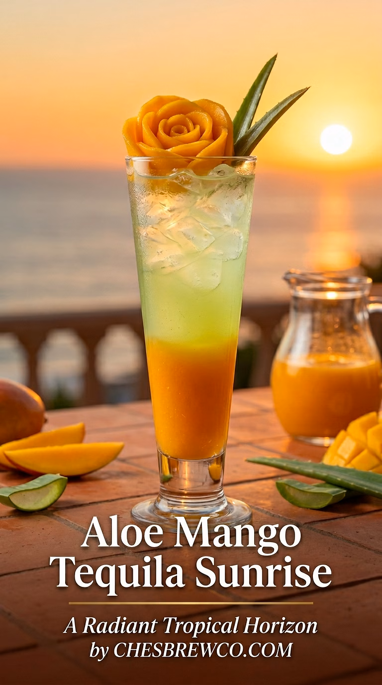 Aloe Mango Tequila Sunrise