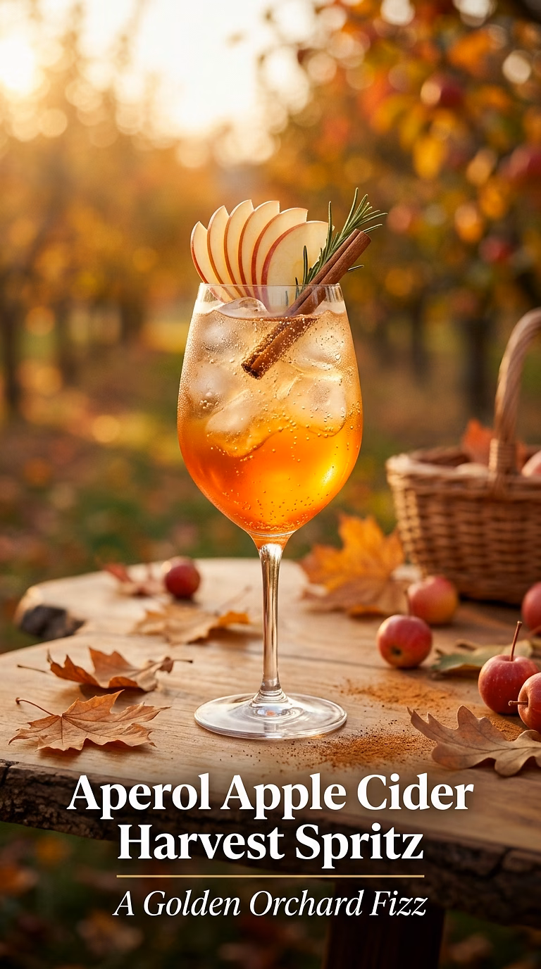 Aperol Apple Cider Harvest Spritz