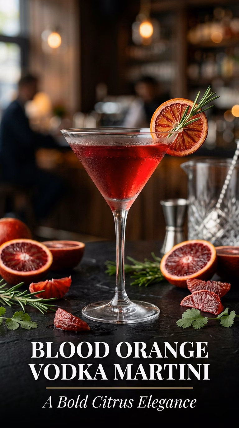 Blood Orange Vodka Martini