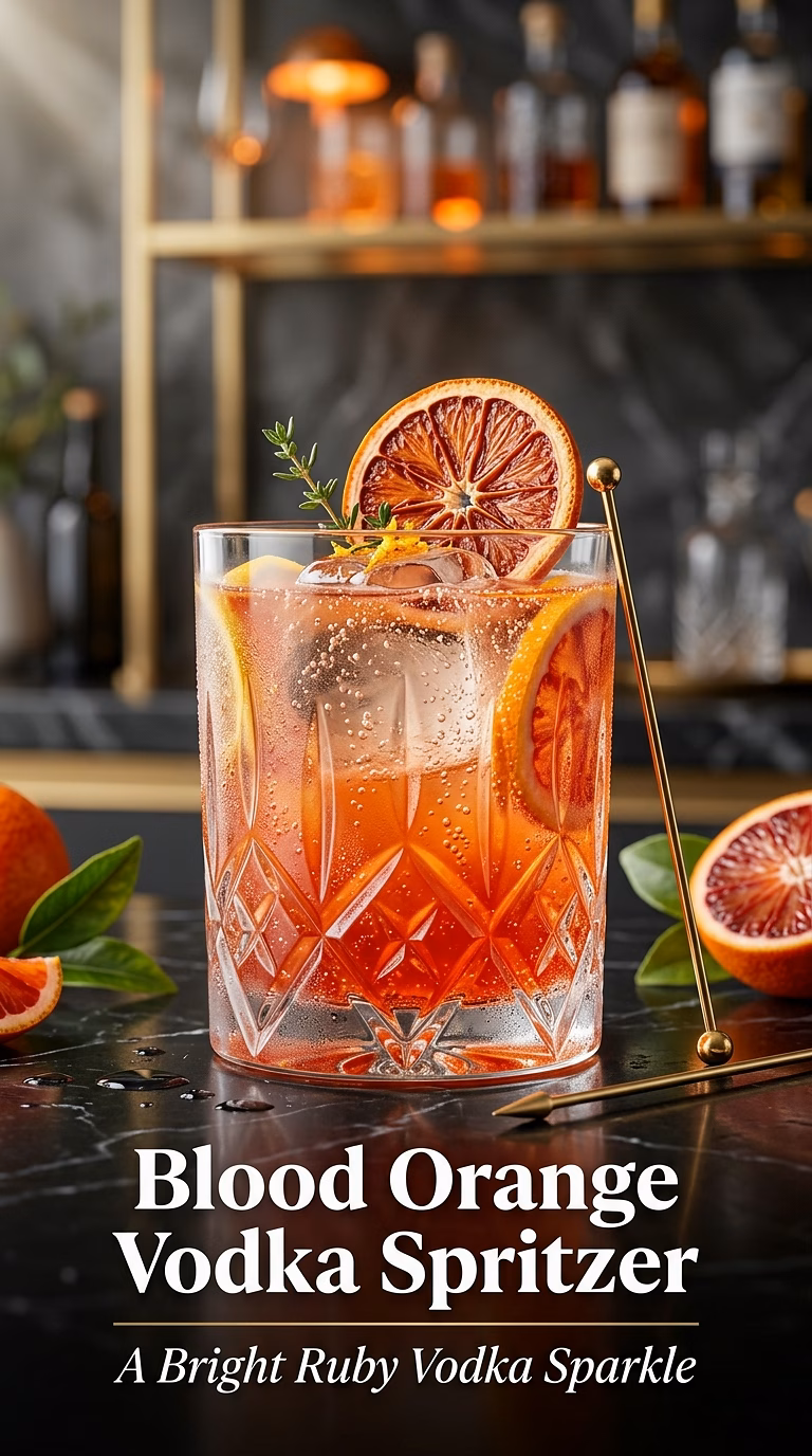 Blood Orange Vodka Spritzer