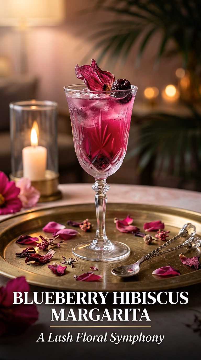 Blueberry Hibiscus Margarita