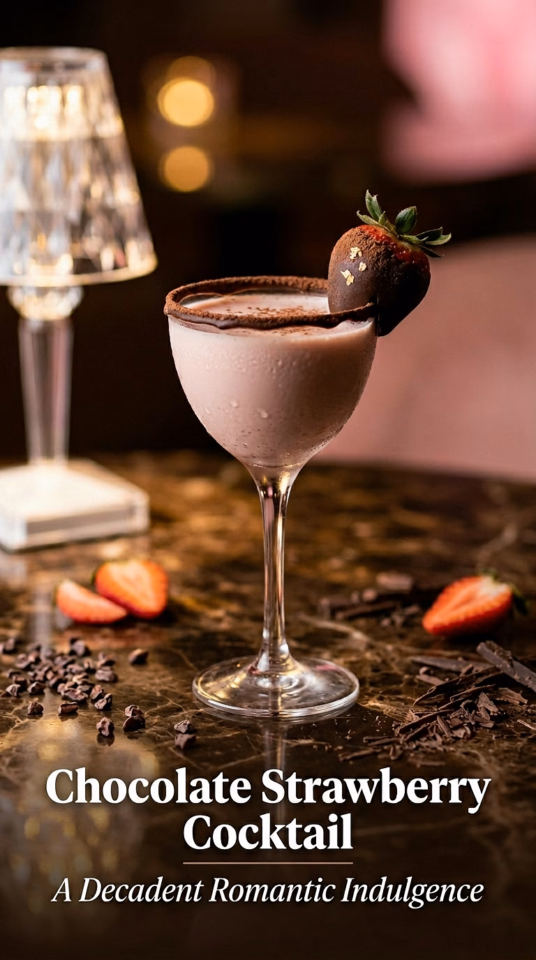 Chocolate Covered Strawberry Cocktail