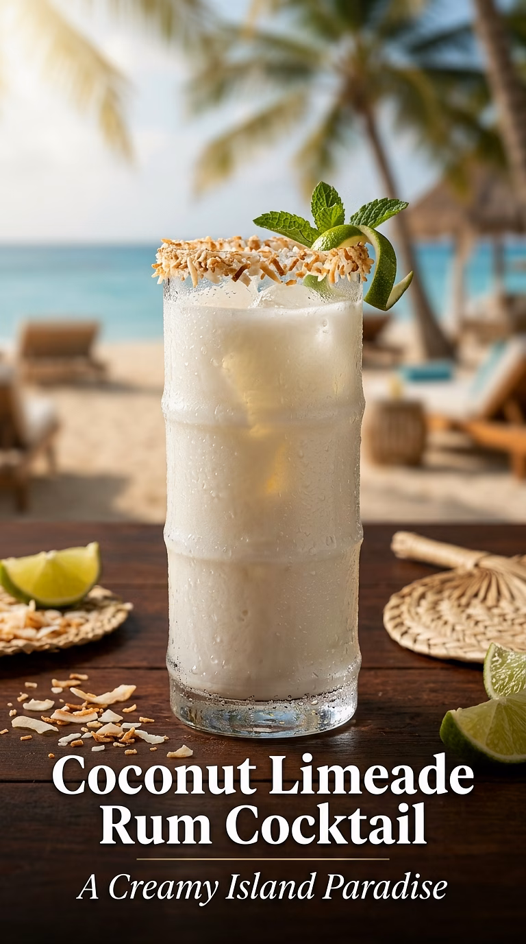 Coconut Limeade Rum Cocktail