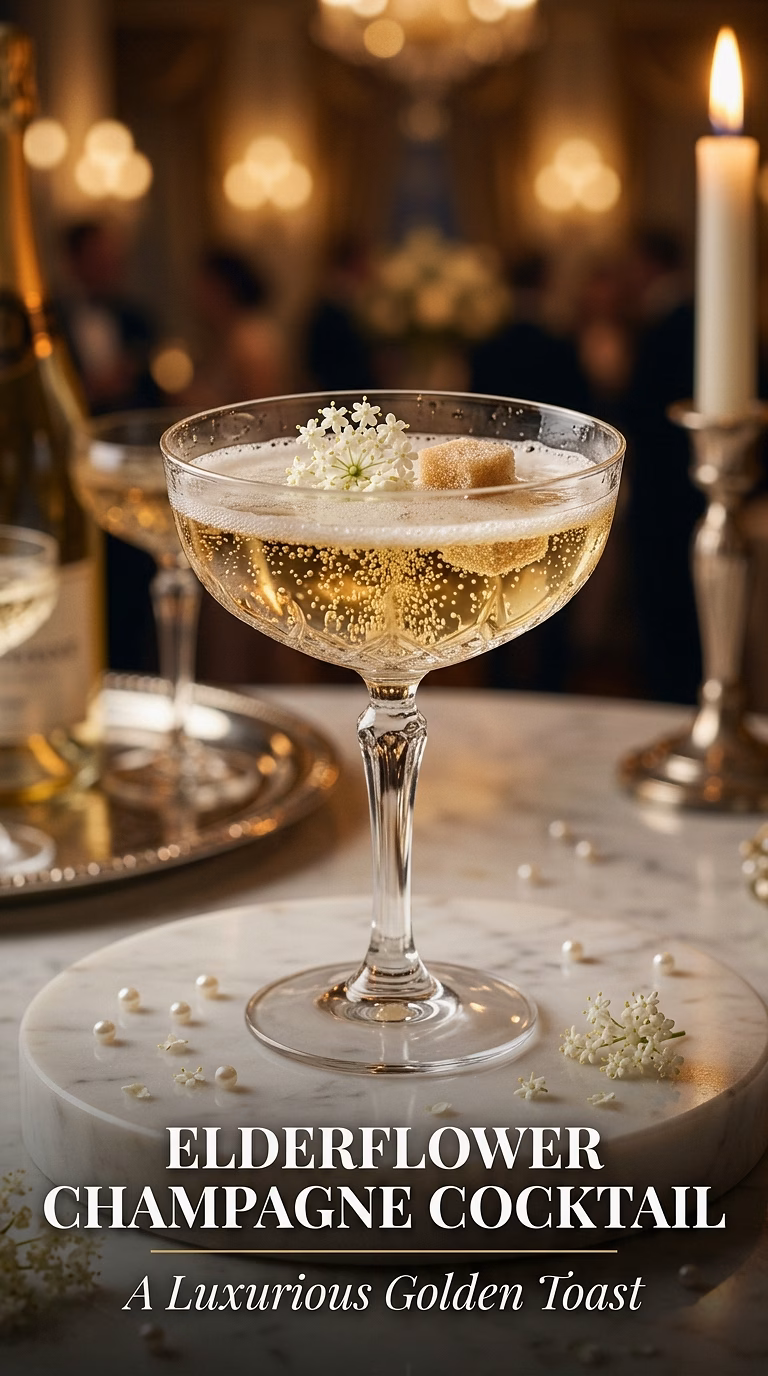Elderflower Champagne Cocktail