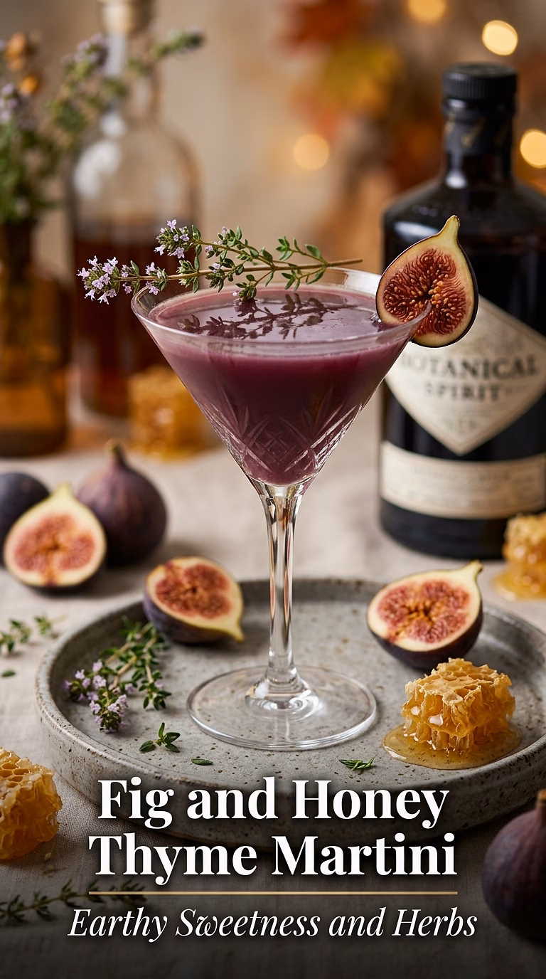 Fig and Honey Thyme Martini