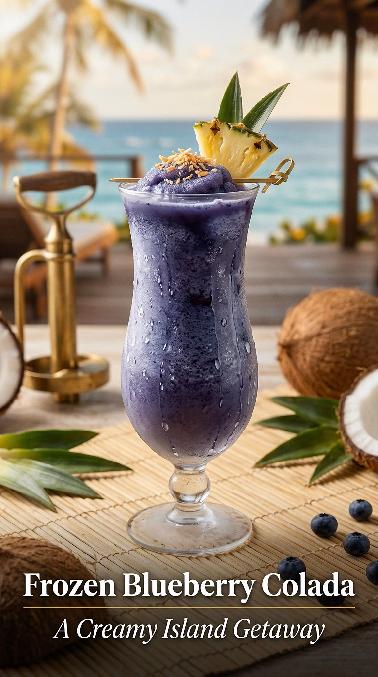 Frozen Blueberry Colada