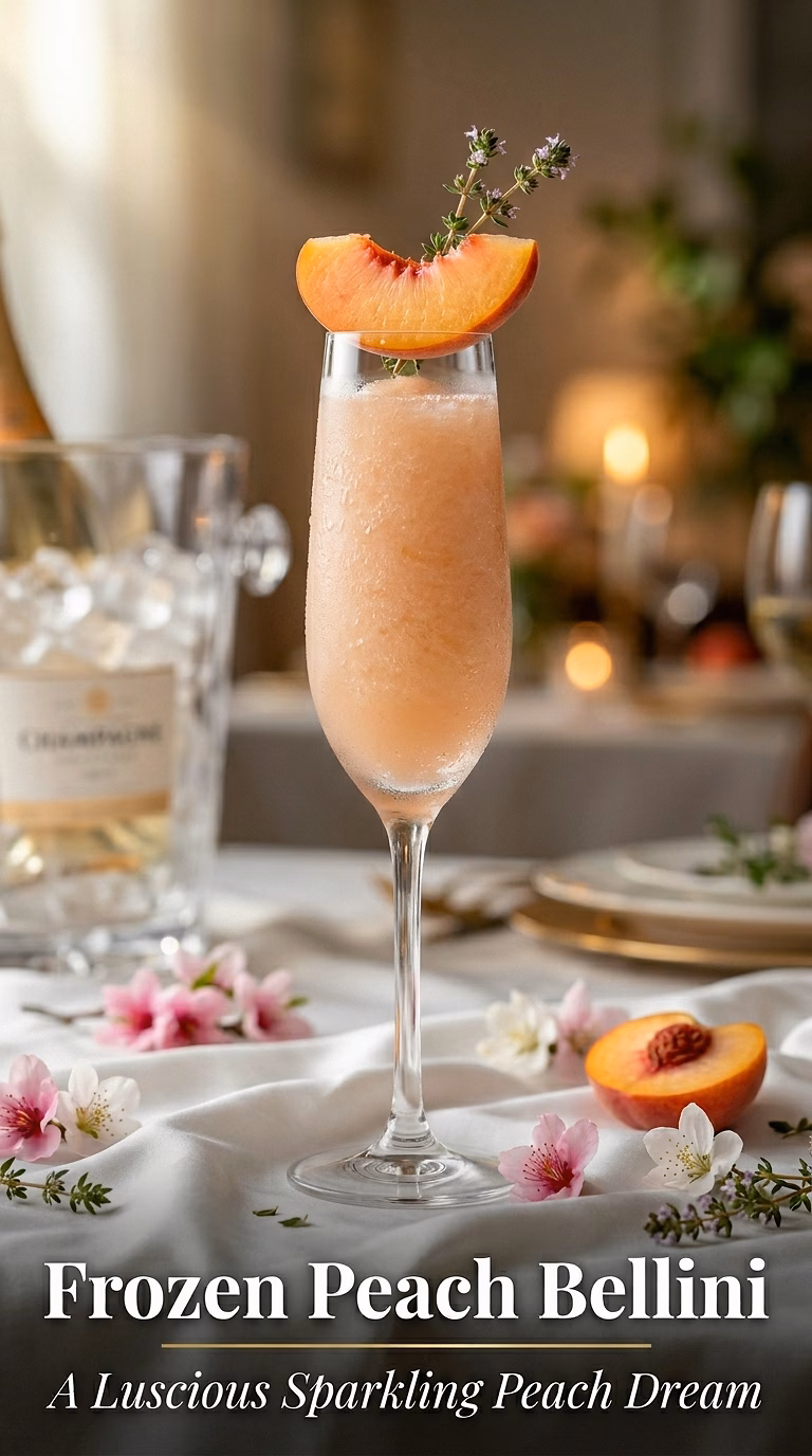Frozen Peach Bellini