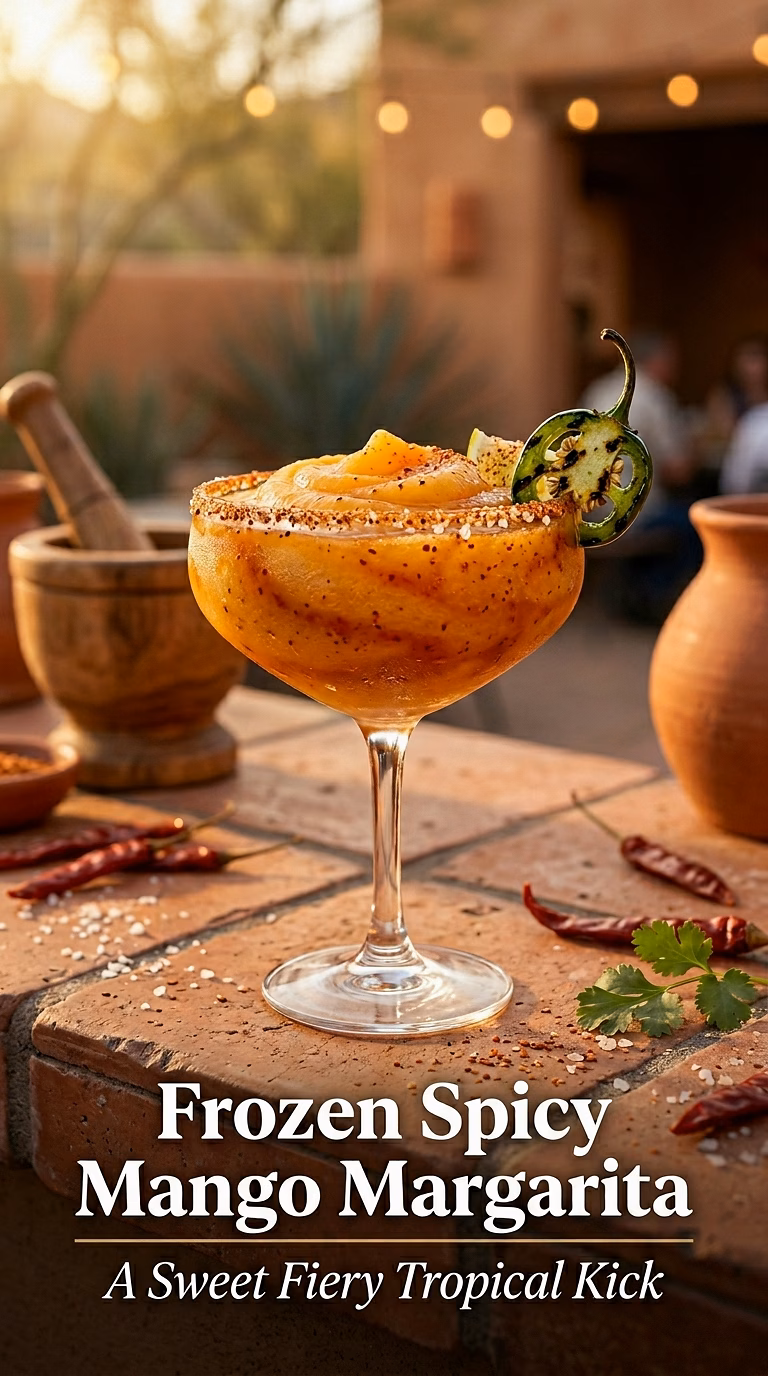 Frozen Spicy Mango Margarita