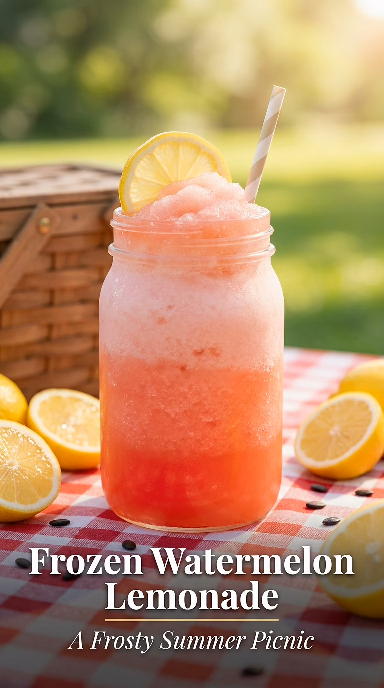 Frozen Watermelon Vodka Lemonade