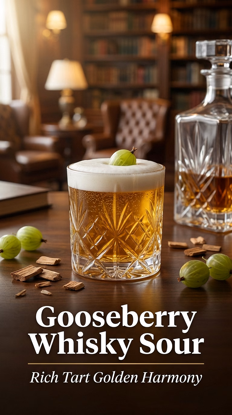 Gooseberry Whisky Sour