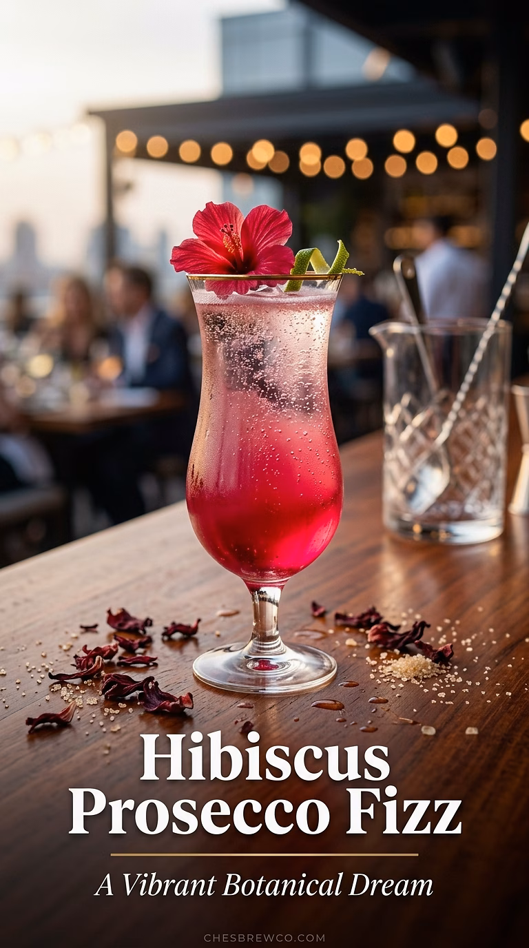 Hibiscus Prosecco Fizz