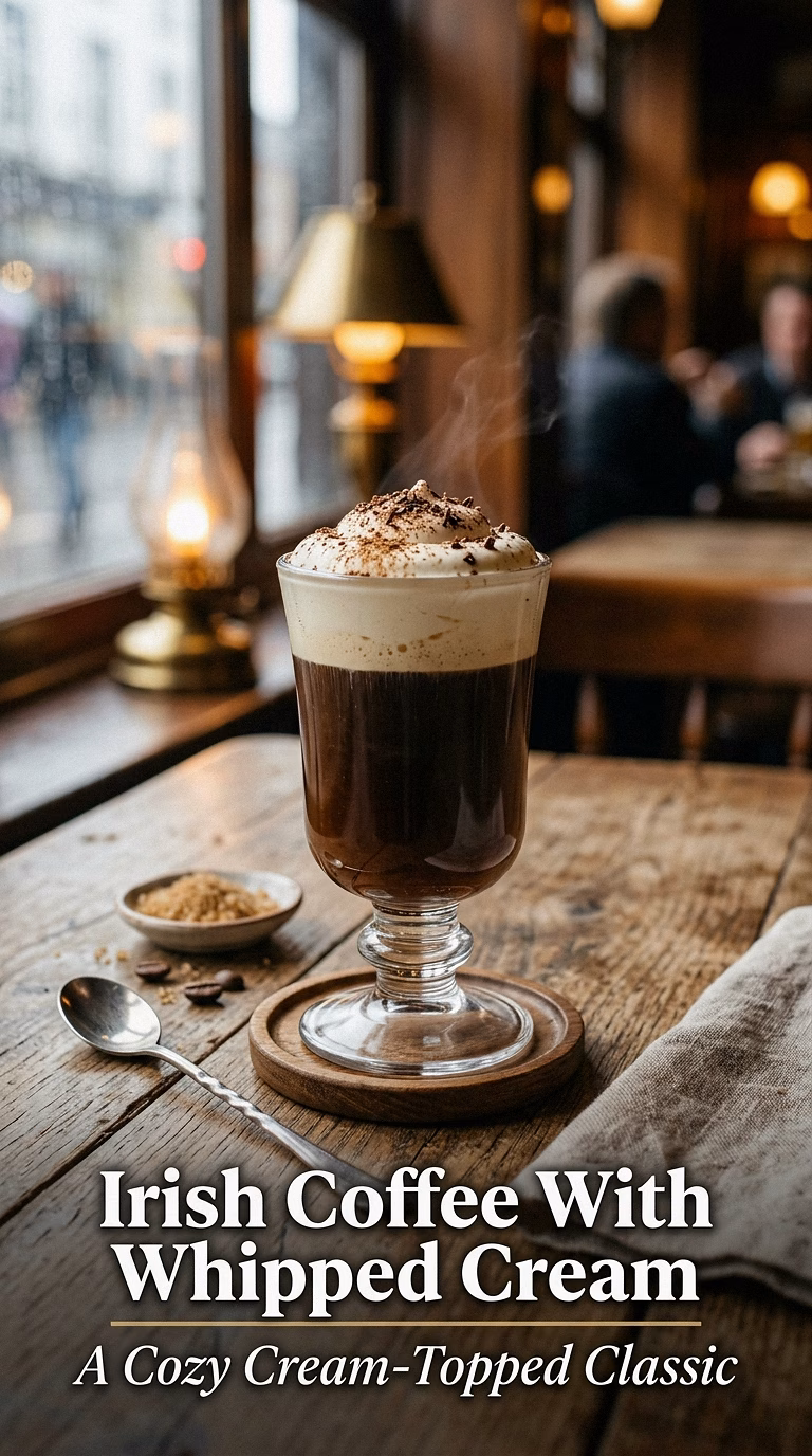 Irish Coffee With Whipped Cream