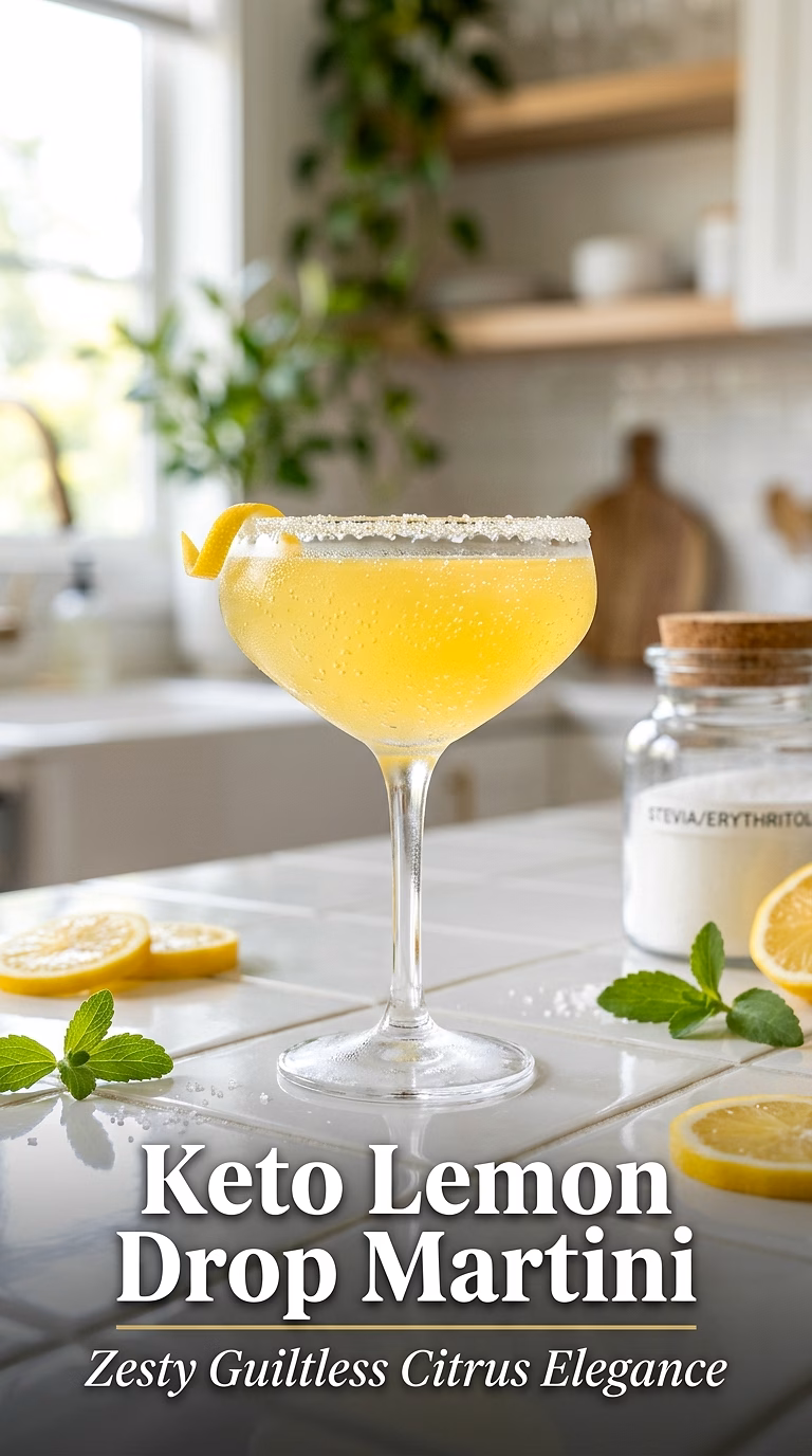 Keto Lemon Drop Martini
