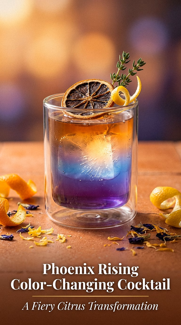Phoenix Rising Color-Changing Cocktail
