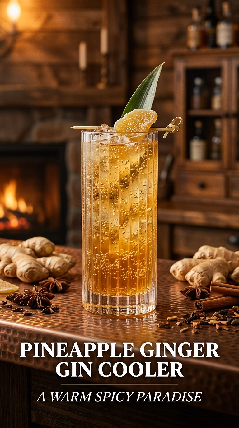 Pineapple Ginger Gin Cooler