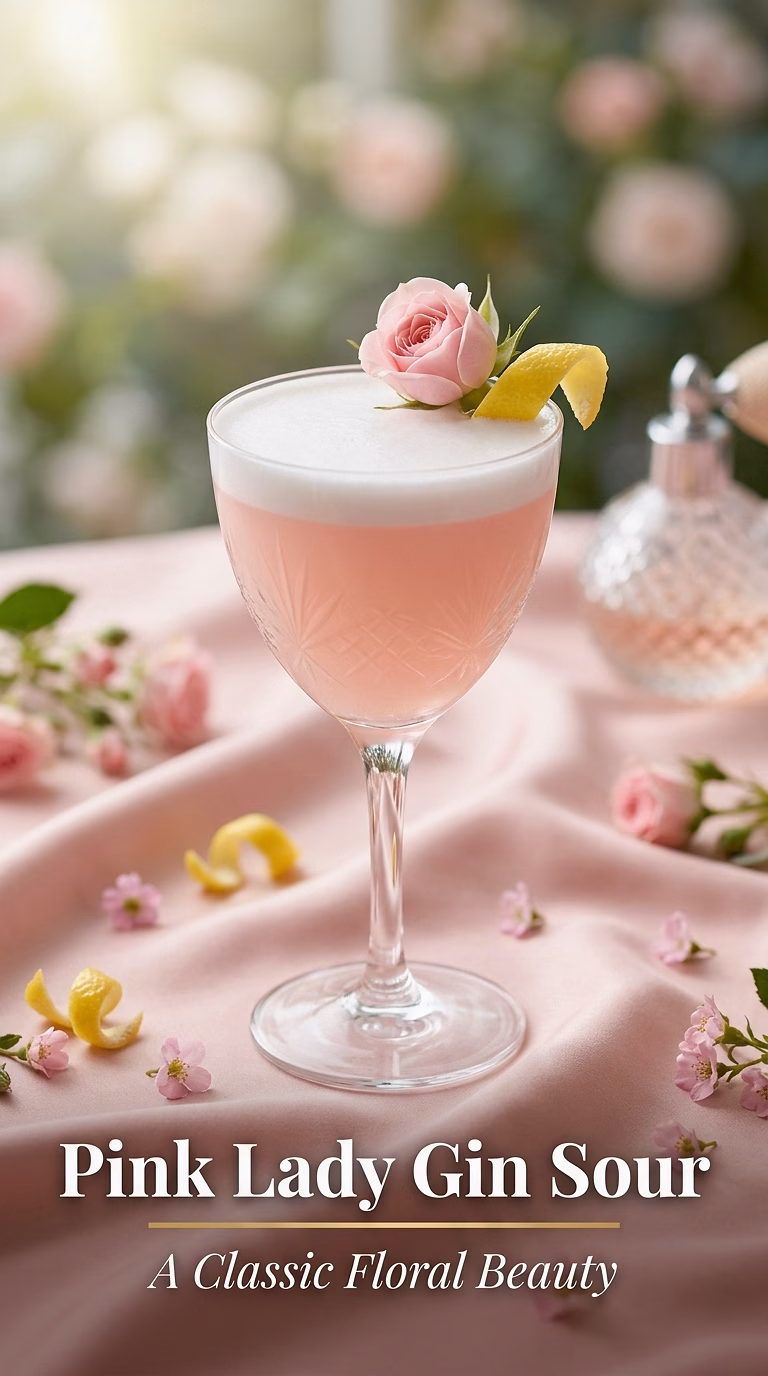 Pink Lady Gin Sour
