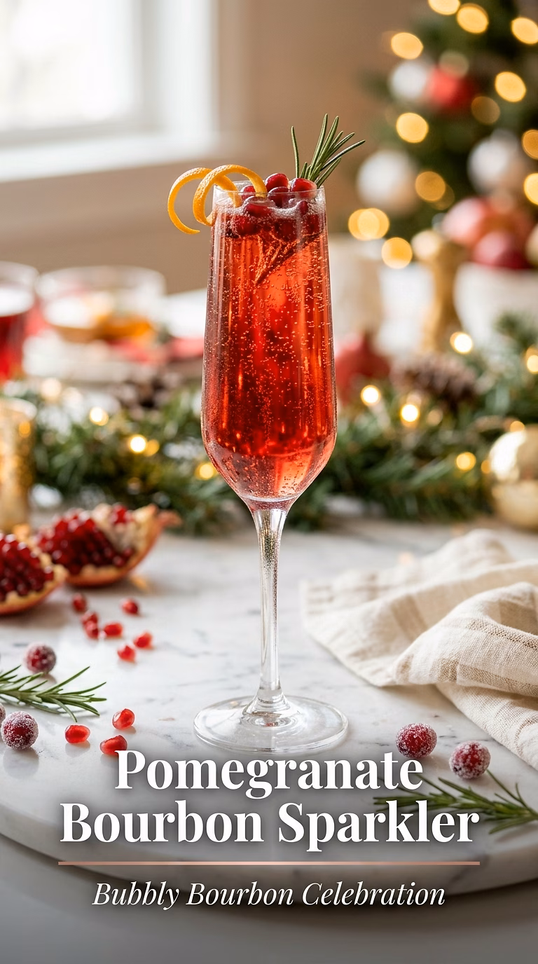 Pomegranate Bourbon Sparkler